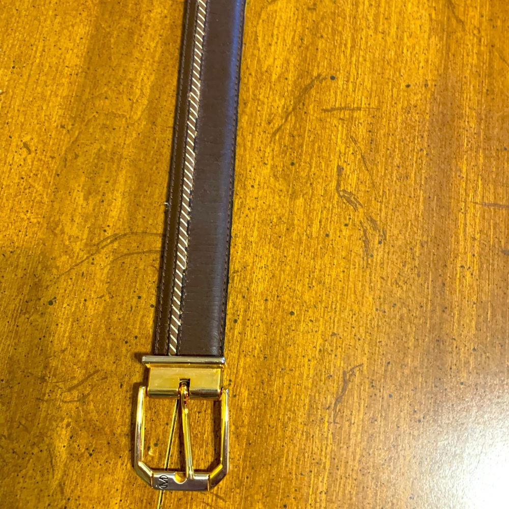 Vera Pelle Brown Belt Length 40 Mens Large